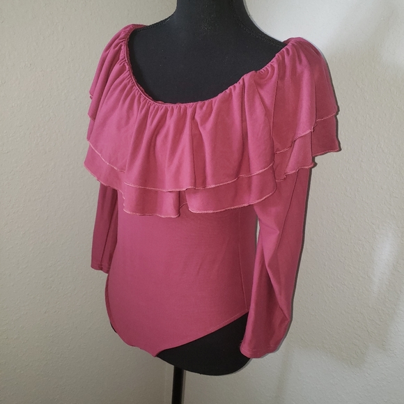 Sexy Blush Cotton Candy Couture Bodysuit w/Ruffles - Picture 7 of 9